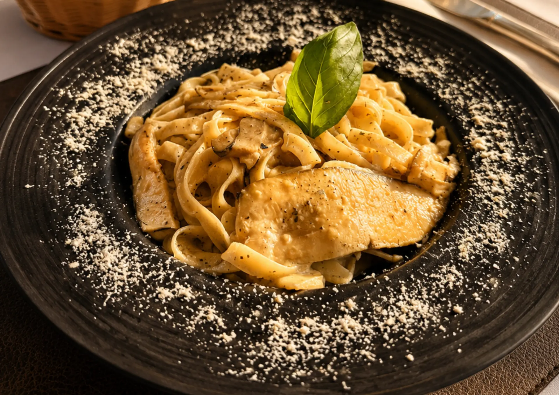 Hausgemachte Pasta im Restaurant Krone